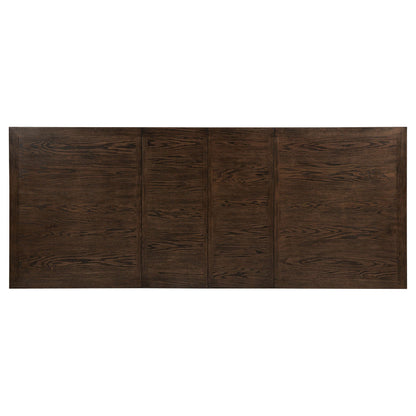 Ridgewell 7-piece Rectangular Trestle Dining Set Dark Oak