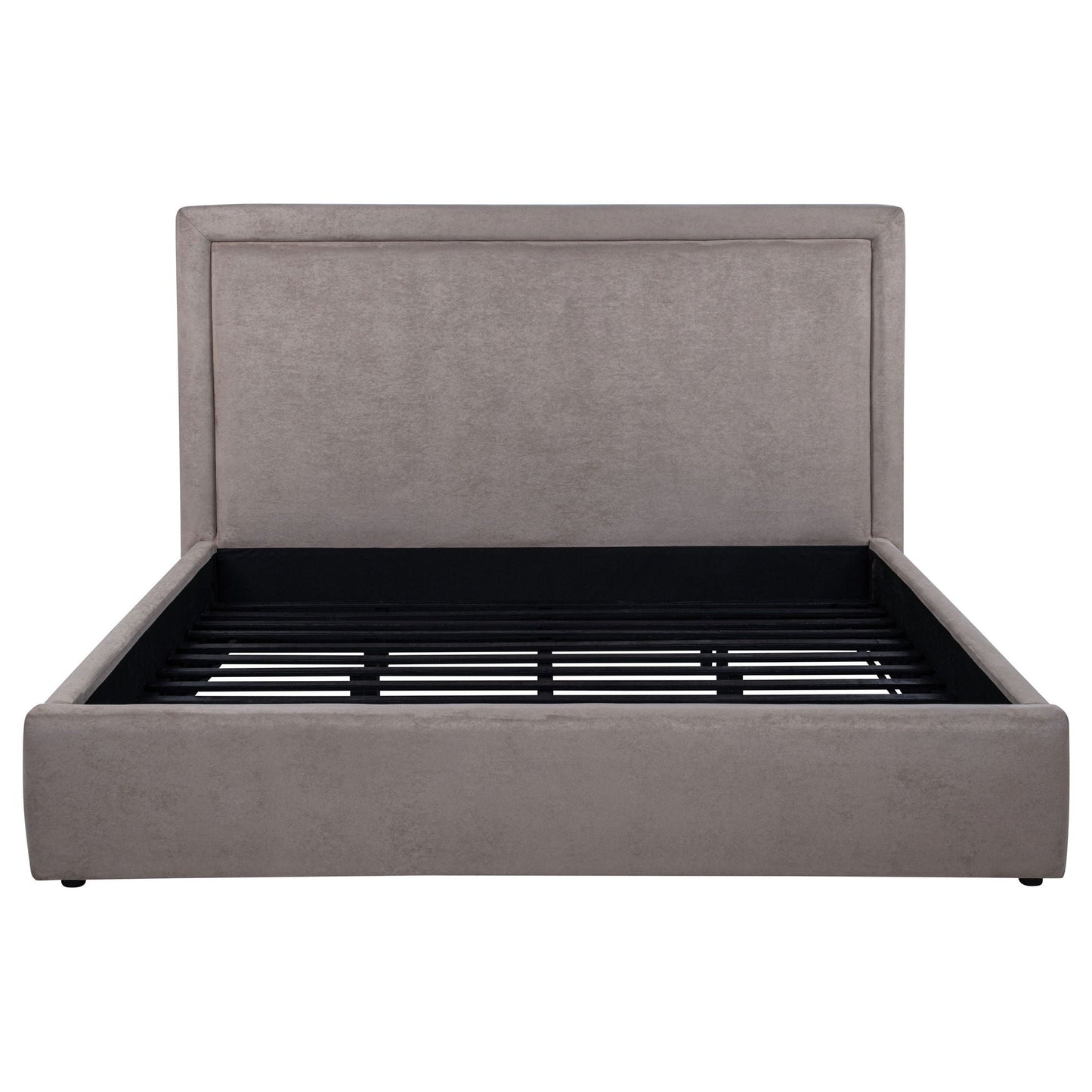 Lawson 54-inch Upholstered Eastern King Platform Bed Mushroom