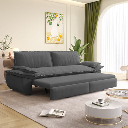 Queen Pull Out Bed, 3 In 1 Convertible Sleeper Sofa