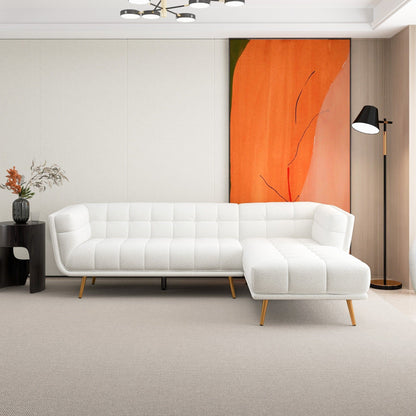 Addison - L Shape Sectional Sofa Tufted