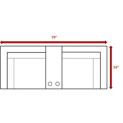 Outdoor Seating Group With Cushions 2 Person - Gray