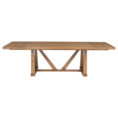 Middleton 9-piece Extension Leaf Dining Set Natural Brown