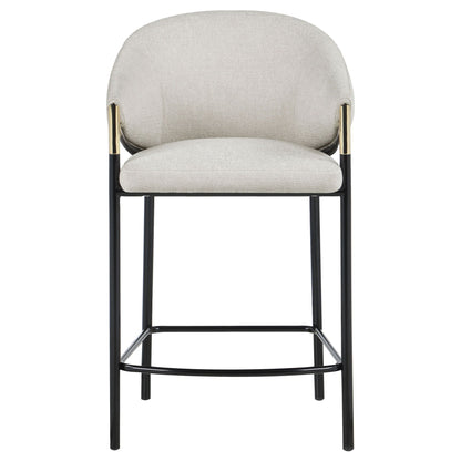 Chadwick Fabric Upholstered Counter Chair Beige (Set of 2)