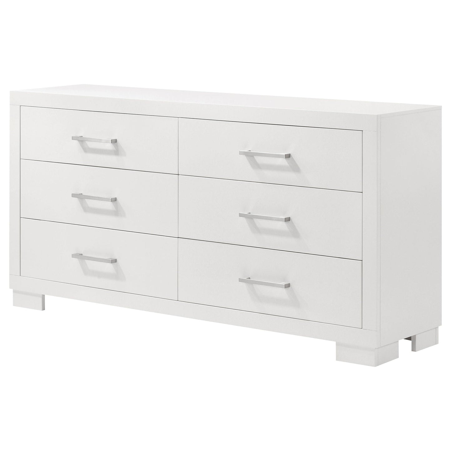 Jessica 6-drawer Dresser Snow White