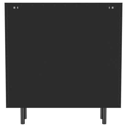 Dalia 2-door Accent Storage Cabinet with Shelving Black