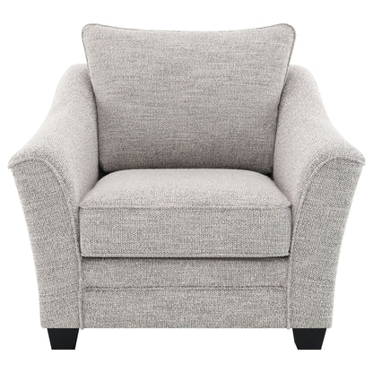 Tomkins Boucle Upholstered Chair Light Grey