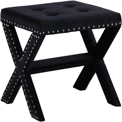 Upholstered Accent Bench With Nailhead Trim