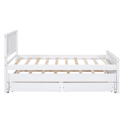 Platform Bed With Trundle And Drawers