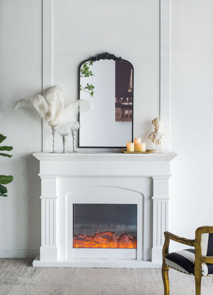 Arch Mirror, Baroque Inspired Wall Decor For Bathroom, Bedroom, Living Room