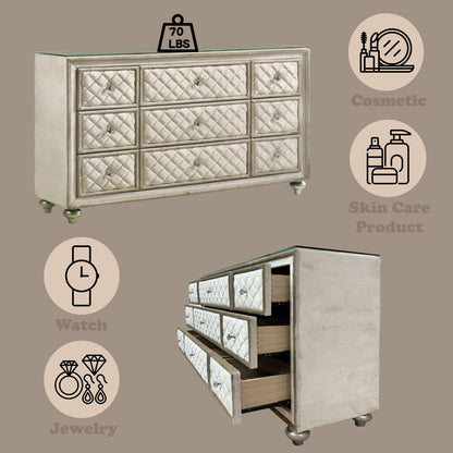 Lucienne - Dresser - Beige Velvet