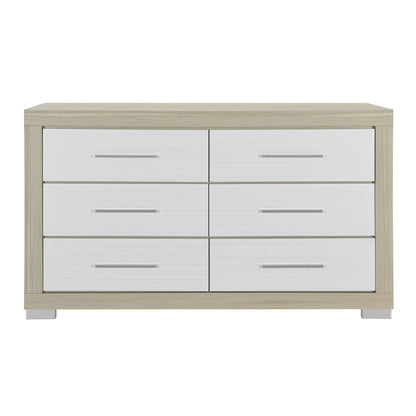 Elsa - 2 Toned And Dresser With Bar Handle And Construction