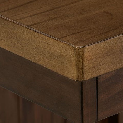 Rylandeen - Rectangular Dining Room Counter Height Extension Table - Light Brown / Dark Brown