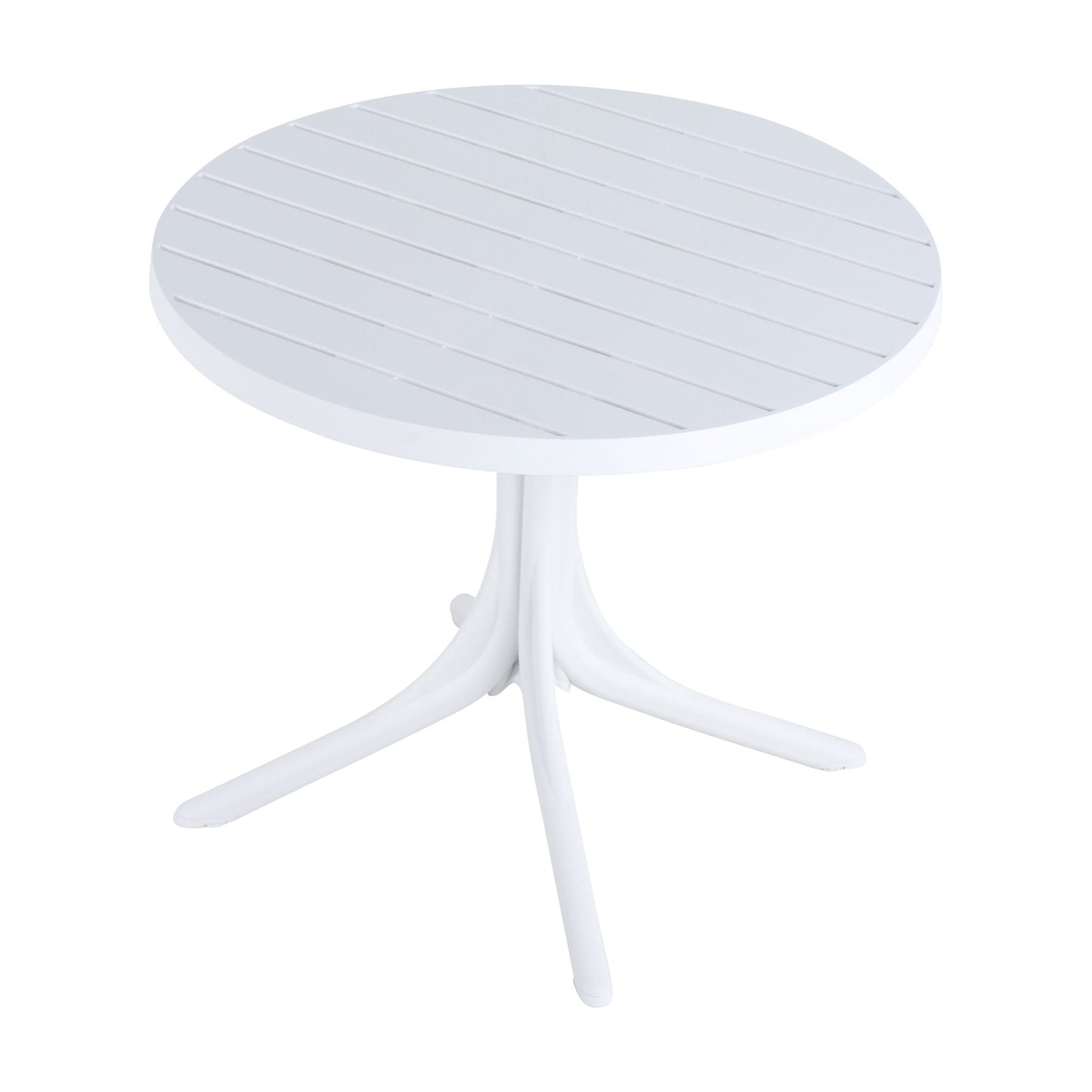 4 Piece Set Of Single Chairs, Traditional Elements With Round Table