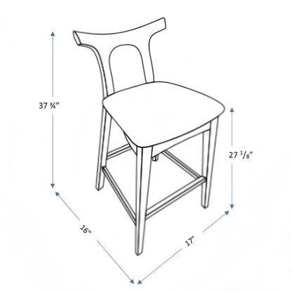 Hester - Upholstered, Square Bar Chair (Set of 2)