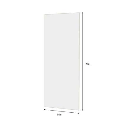 Modern Full Length Mirror With High Definition Shatter Proof Glass And Aluminum Alloy Frame
