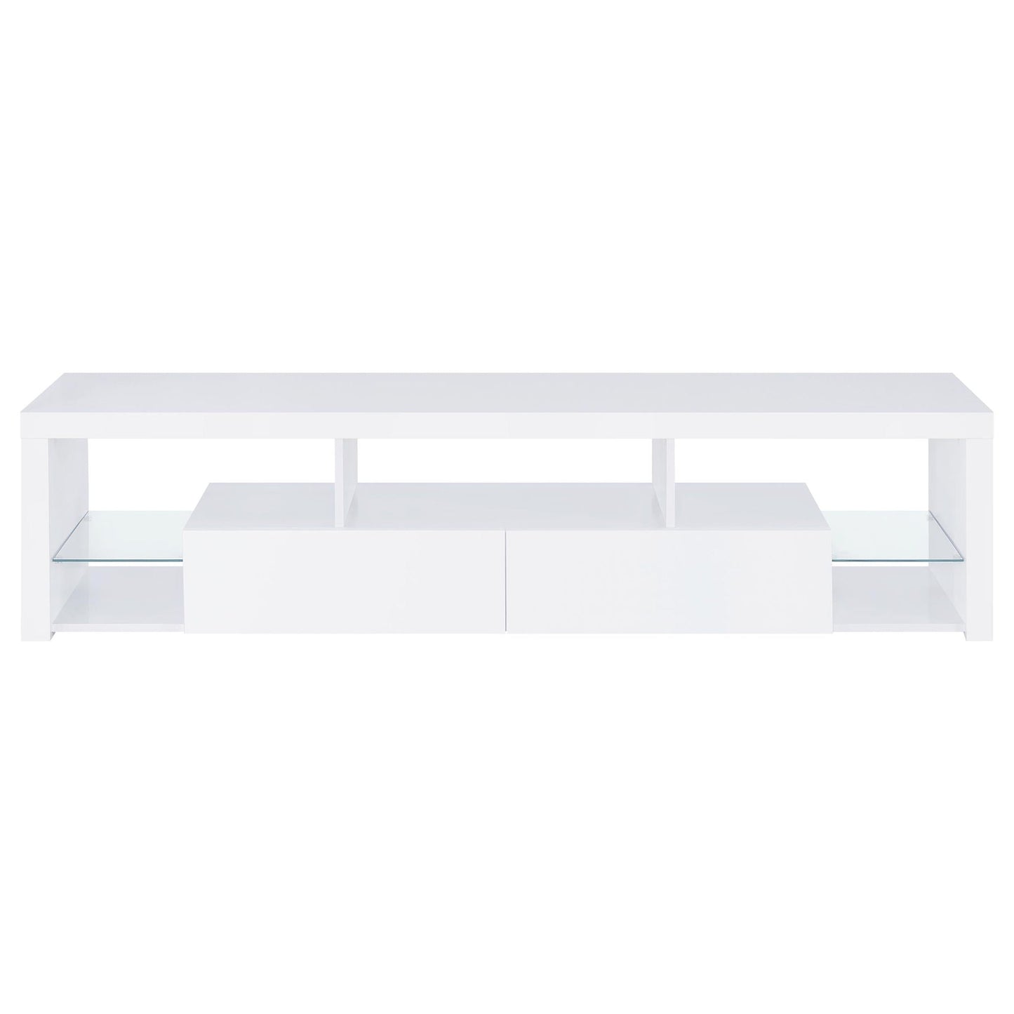 Jude 3-piece 71-inch TV Entertainment Center White High Gloss