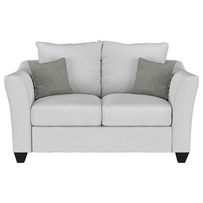Salizar Upholstered Flared Arm Loveseat Sand