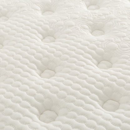 16" Premium Hybrid Mattress In A Box Plush Gel Memory Foam Top With Cooling Technology - Gray / White - Queen