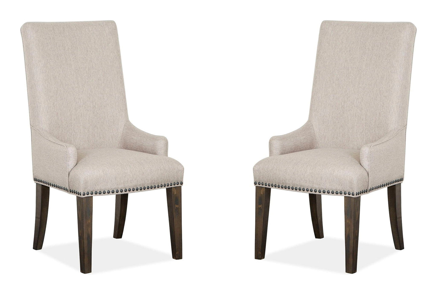 Bellamy - Upholstered Host Chair (Set of 2) - Peppercorn