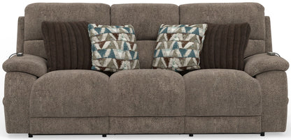 Joya - Power Headrest Power LayFlat Reclining Sofa With CR3 Heat/Massage/Lumbar/ZG