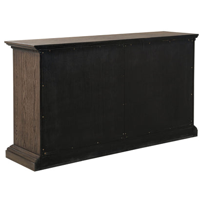 Ridgewell 2-drawer 4-door Dining Server Dark Oak