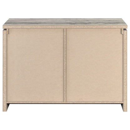 Enoch 2-door Engineered Wood Accent Cabinet Grey Driftwood