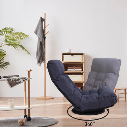 Adjustable Japanese Reclining Floor Chair Sofa With Metal Frame For Living Room