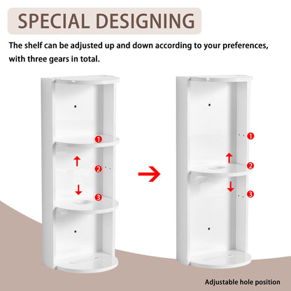 Bathroom Wall Mounted Storage Rack With Float Mounting Design