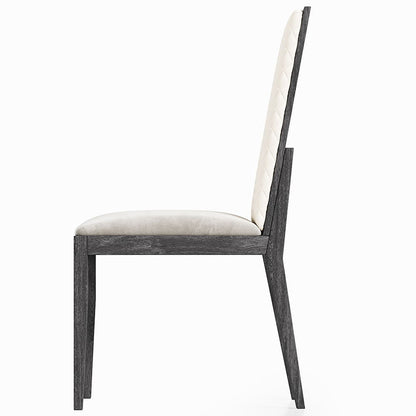 Venezia - Synthetic Leather Side Chair (Set of 2) - Gray