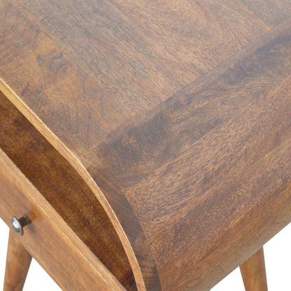 Circular Open Bedside Nightstand