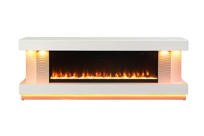 Peseux - 71" TV Stand w/ Electric Fire Place