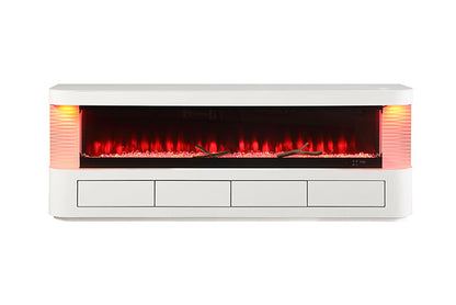Luken - 71" TV Stand w/ Electric Fire Place