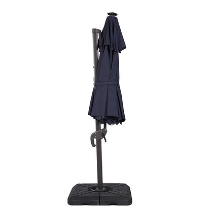 Nuti - 10 Ft Round Umbrella w/ LED Light + 37" Large Base
