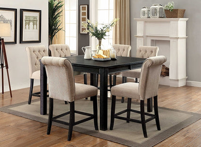 Sania - 7 Pc Counter Ht Table Set
